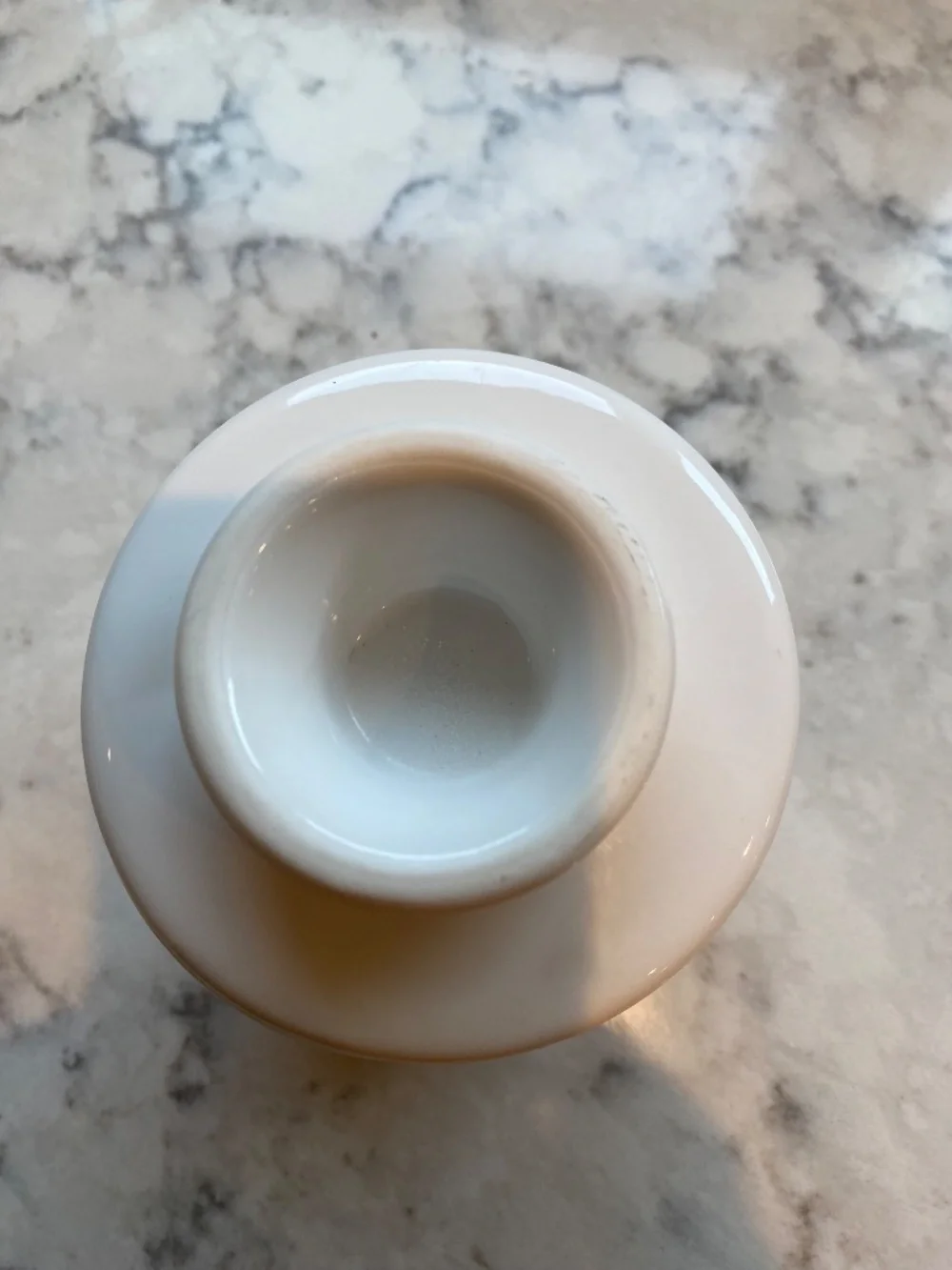 Vintage Butter Bell Crock Classic White Raised Floral Beurre